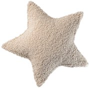 Svetlohnedý detský pohovkový vankúš z textílie buklé Star – Wigiwama