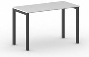 Kancelársky stôl PRIMO SQUARE, 120x60 cm, čierna podnož, biela
