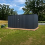 Záhradný domček na náradie, krídlové dvere Avenberg HUNTER G1 4.1 x 2.6 m ANTRACIT