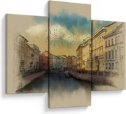 Obraz - Moyka rieka, Petrohrad, Rusko (90x60 cm)