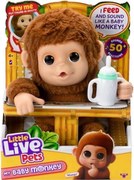 Interaktívna opička Little Live Pets My Baby Monkey Mango Moose Toys 26558