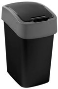 Kôš na smeti 9l 229418 čierna/ strieborná