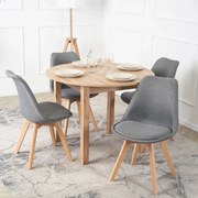 PROXIMA.store - Čalúnená jedálenska stolička NEVEL FARBA: sivá