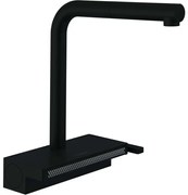 Hansgrohe M81, drezová batéria Aquno Select 250, s výsuvnou koncovkou a plochým sprchovým prúdom, sBox, čierna matná, HAN-73830670