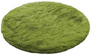Zelený okrúhly shaggy koberec Lana Rozmer: 80 cm