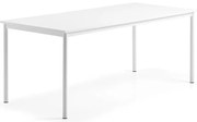 Stôl BORÅS, 1800x800x720 mm, whiteboard doska, biela