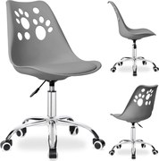 Tmavosivá otočná stolička Grover