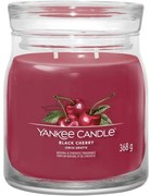 Yankee Candle vonná sviečka Signature v skle stredná Black Cherry, 368 g, M