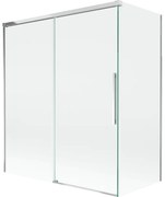 Mexen Rox, 2-krídlová posuvná vaňová zástena 140 + 70 x 150 cm, 8mm číre sklo, chrómový profil, 8C9-140-070-01-00