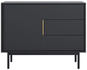 Komoda VIVALA 1D3S, čierna