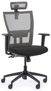 Kancelárska stolička AM, čierná/sivá