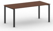 Rokovací kancelársky stôl PRIMO INFINITY, 180x90 cm, čierna podnož, čerešňa