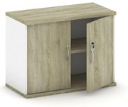 Nadstavba 2-dverová MIRELLI, 800 x 400 x 600 mm, biela/dub sonoma