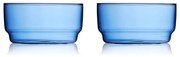 Modré sklenené misky v súprave 2 ks 500 ml Torino – Lyngby Glas