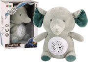 LEAN Toys Spiaci sloník Medvedík Melodies Lights Star Projector Grey