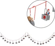 Závesný adventný kalendár BAGLANDER 5 m, sivý