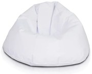 INTERMEDIC SK - Sedací vak Relax 110x70 cm | kreslo na oddych z ekokože alebo polyesteru, 300 l Farba: NC03 - Biela (Polyester)