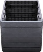 Garantia Ergo Quadro Vysoký záhon Wood L, plast, 80 × 80 × 75 cm, antracit