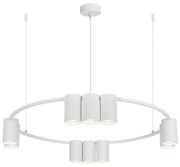 Luster na lanku GENESIS 10xGU10/8W/230V biela