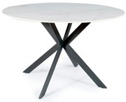 Jedálenský stôl Talia, mramor / čierna