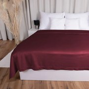 Biante Zamatový prehoz na posteľ Velvet Prémium SVP-010 Tmavo vínový 140x200 cm