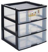 Zásuvkový box 44,5x38x38cm, 3 zásuvky