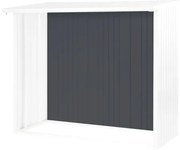 Zadná stena pre prístrešok na drevo Biohort Woodstock 150 tmavosivá