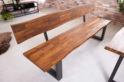 Dizajnová drevená lavička Genesis akácia 200cm