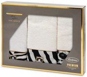 BAVLNENÝ UTERÁK EVA MINGE22 SADA 1KS 30X50 CM, 1KS 50X90 CM, 1KS 70X140 CM KRÉMOVÁ