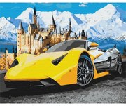 NO-1007745 NORIMPEX 5D Diamantová mozaika - Yellow Sport-Car