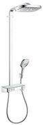 Hansgrohe Raindance Select E, Showerpipe 300 3jet s termostatom ShowerTablet Select 300, biela/chrómová, HAN-27127400