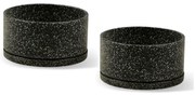 Súprava dvoch tmavosivých kvetináčov Bonami Selection Terrazzo