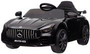 Detské elektrické autíčko na diaľkové ovládanie BestBerg BBCC-10B - Mercedes-Benz AMG GT R / od 3 rokov / nosnosť 25 kg / čierna