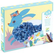 Kreatívna hra - vlna a suchý zips - zvieratká s klobúkmi