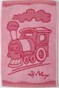 Detský uterák BEBÉ ružový vláčik 30x50 cm