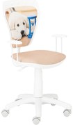 Kancelárska stolička Ministyle White Labrador Klepsydra