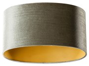 Zamatový tienidlo zelené so zlatým vnútorným oválnym 35/23/18