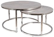 Konferenčný stolík Portafino, sivá / strieborná