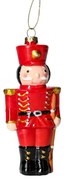 Závesná vianočná dekorácia EVI RED luskáčik 802336