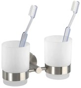Nástenné poháriky na zubné kefky Wenko Bosio