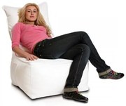 INTERMEDIC SK - Sedací vak Kreslo ELEGANT z ekokože | ergonomické kreslo 105×85×40 cm, 350 l Farba: E01 - Biela (ekokoža)