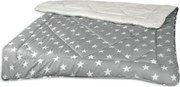 Zimná prikrývka Hviezdy 140x200 cm, sivá%