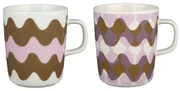 Set hrnčekov Oiva Lokki Pergola 0,25l, 2ks / ružovo-hnedý