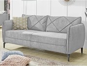 Trojsedák Novara, šedá látka%