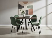 Noela Jedálenský set GYRUS 120 hnedý + 4x stolička MARIE zelená