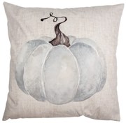 Béžovo-sivá obliečka na vankúš s tekvicou Country Style Pumpkin - 45*45 cm