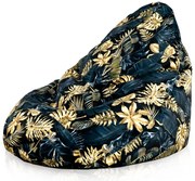 Sedací vak DROP XXL zlaté lístie