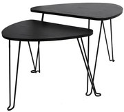 Sada stolíkov Loft 8622 H čierna