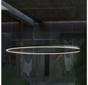 Ideal Lux - LED luster na lanku ORACLE SLIM LED/83W/230V 4000K pr. 150 cm čierna