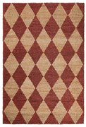 Ručne tkaný koberec s prímesou juty v terakotovej farbe 120x170 cm Effie Diamond – Flair Rugs